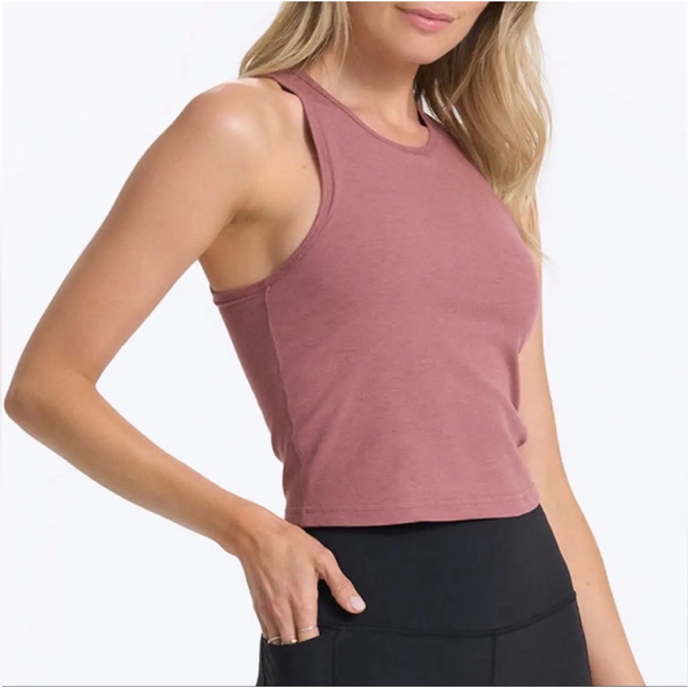 NWT Vuori Mudra Plyo Tank Rosewood Heather